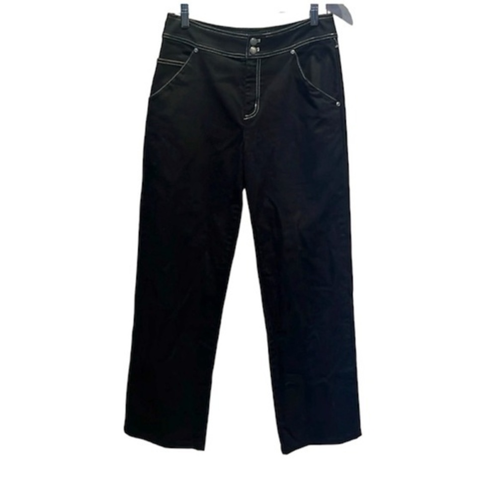 Chico’s Women’s Jeans Size 0 (Size 4) Black Chico’s Denim Contrast Stitching
